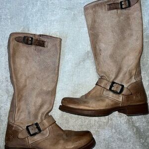 Frye Tan Leather Boots